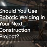 Should You Use Robotic Welding in Your Next Construction Project?
